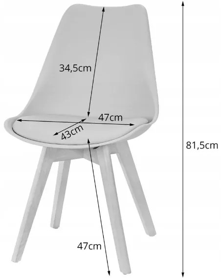 Jedálenský set 1+4, stôl MADO 120x80 biely + stolička BALI MARK sivá