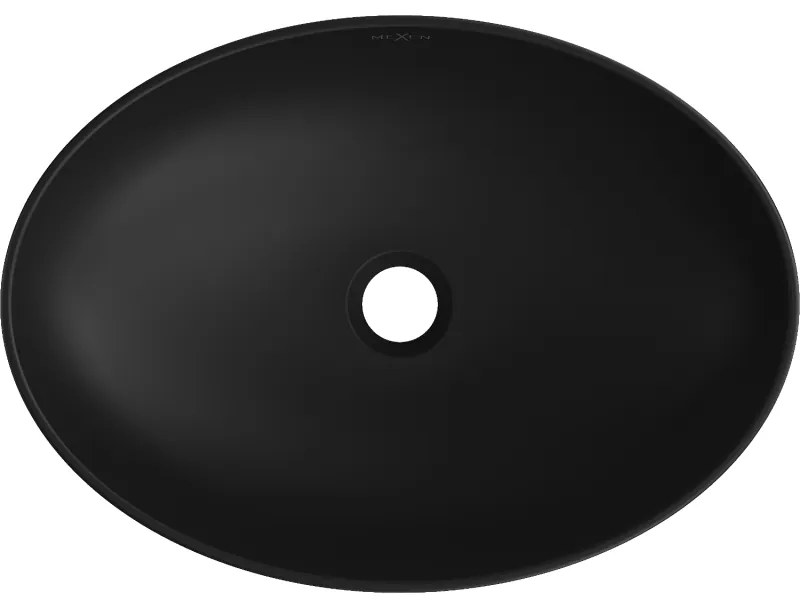 Mexen Cornelia, umývadlo na dosku 50 x 36 cm, čierna matná, 21885085