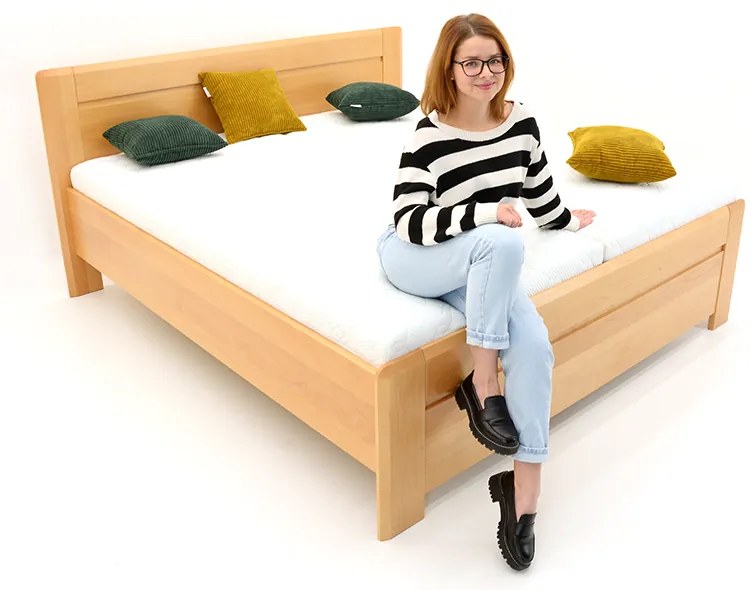 Masívna posteľ ELINOR 180x200 buk