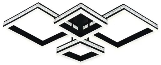 LED stmievateľný prisadený luster LED/175W/230V 3000-6500K + diaľkové ovládanie