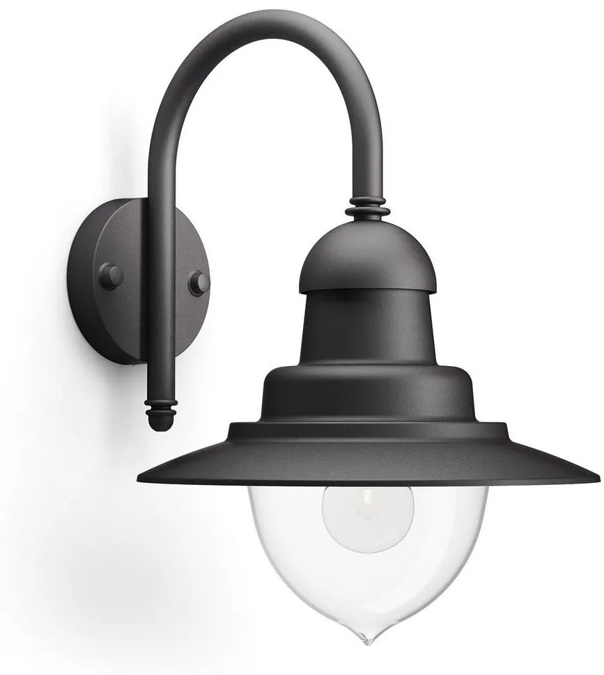 Philips 01652/30/PN - Vonkajšie nástenné svietidlo RAINDROP 1xE27/60W/230V IP44