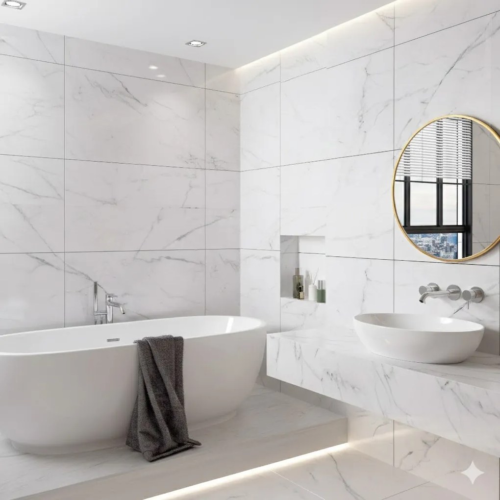 Erga Round, okrúhle zrkadlo 100cm, zlatý rám, ERG-V01-ROUND-1010-GD