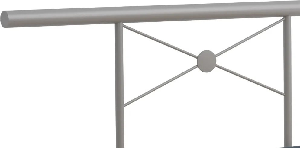 Posteľ Caribic 140x200 cm, tmavo šedá látka