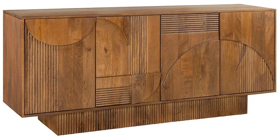 Dizajnová komoda Movement 170 cm hnedé mango