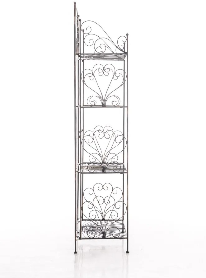 Kovová polica regál Maia - Bronzová