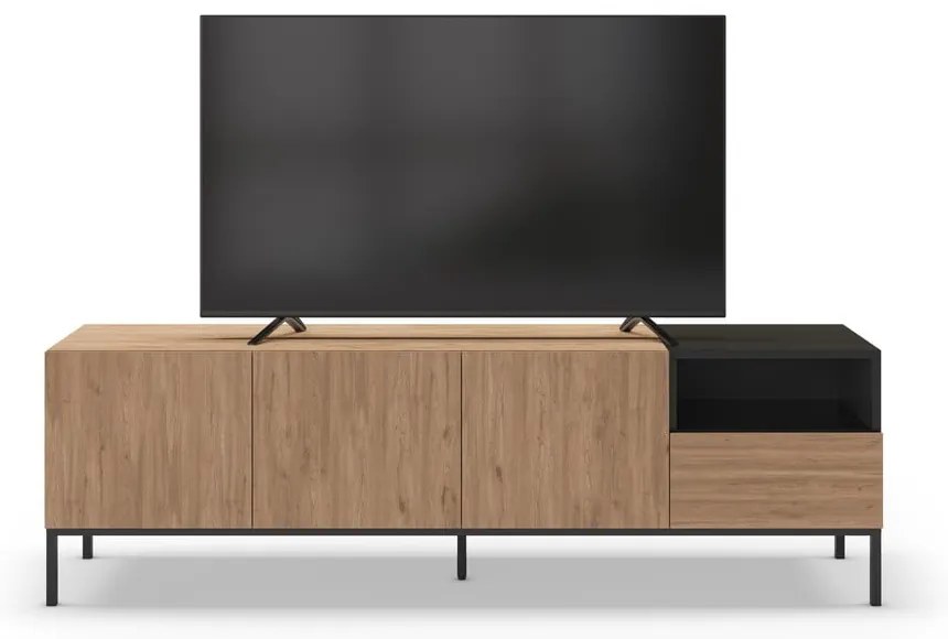 TV stolík v prírodnej farbe 180x55 cm Cailin – Marckeric