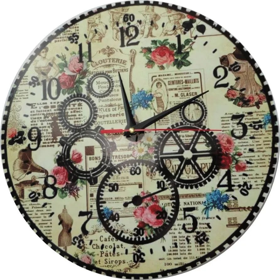 SENTOP | Hodiny na stenu z dreva,  nástenné hodiny I SENTOP HDFK001- Wall clock HEU- analógové