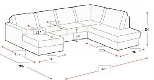 Rohová pohovka v horčicovej farbe (pravý roh/do "U") Hero – Scandic