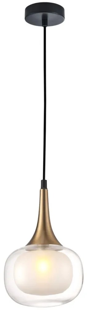 Italux PND-99709-1-BRO-CL - Luster na lanku KONILA 1xG9/10W/230V IT0547