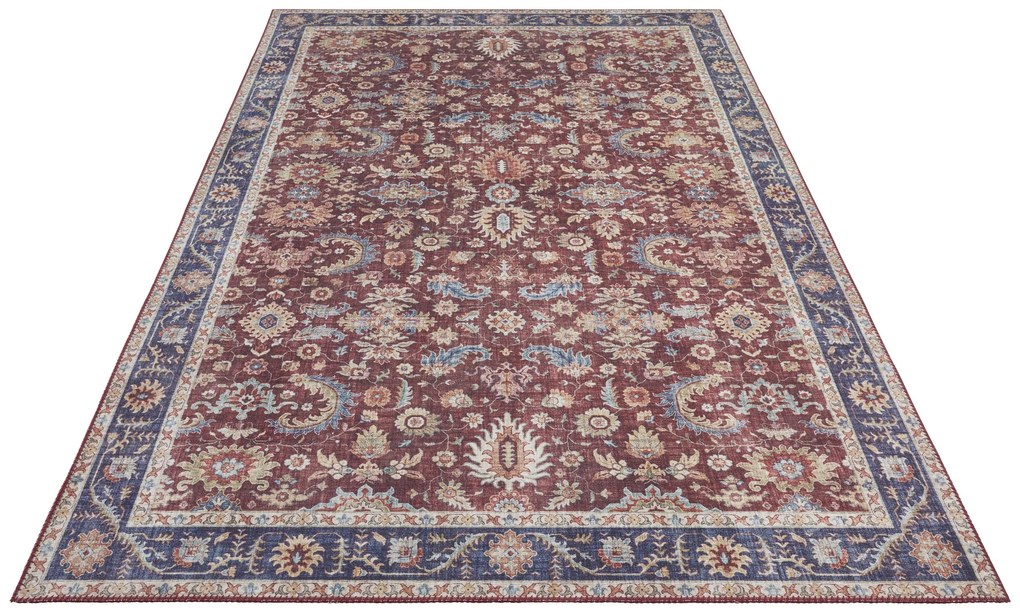 Hanse Home, Kusový koberec Asmar 104004 Bordeaux/Red, 80x150, červená, chodba / predsieň