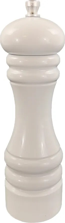 AMADEA Biely drevený mlynček na korenie, 18 cm