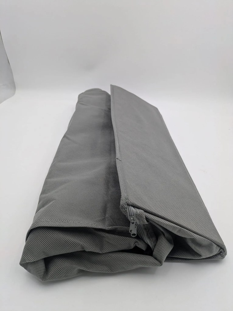 Goodhome 2. akosť - textilný úložný box na oblečenie a posteľnú bielizeň, CASTEL 93x55x19, sivý