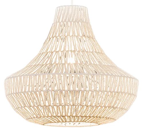 Retro závesné svietidlo biele 50 cm - Lina Cono 50