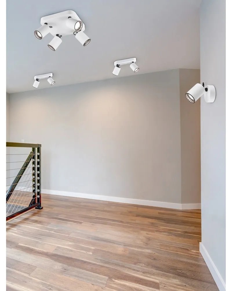 Biele bodové svietidlo ø 6 cm Pago – Trio