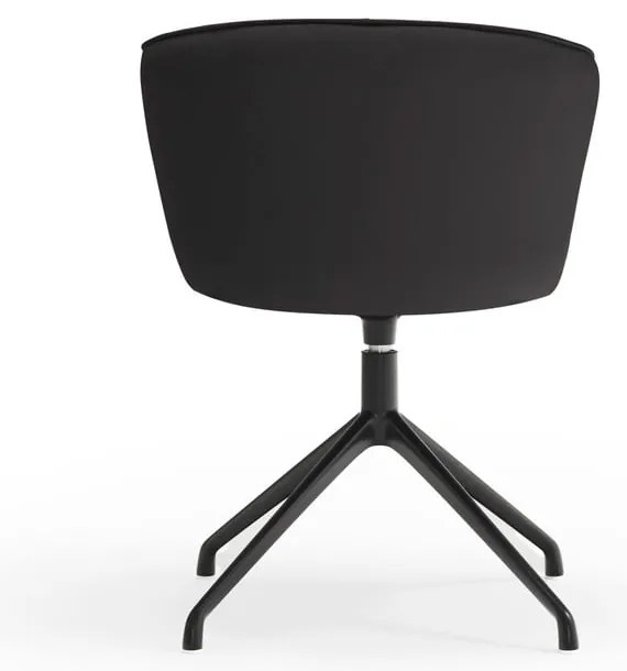 Čierne čalúnené jedálenské kreslá v súprave 2 ks Add – Teulat