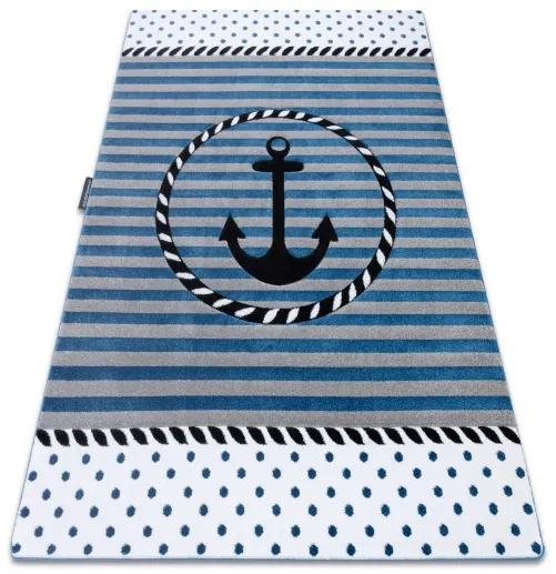 Dywany Łuszczów Detský kusový koberec Petit Marine anchor sea blue - 140x190 cm