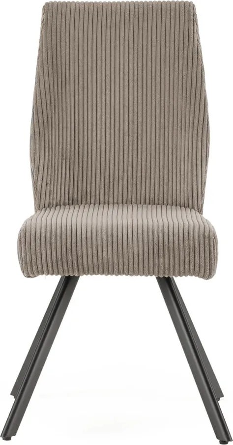 Svetlosivé menčestrové jedálenské stoličky v súprave 2 ks Anibal – Marckeric