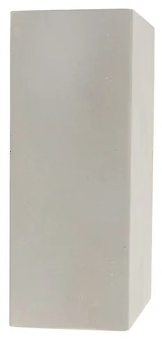 Priemyselná nástenná lampa sivý betón obdĺžnik - Meaux