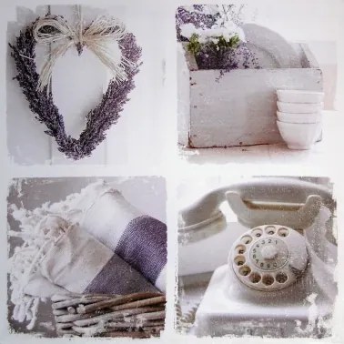 Obraz na plátne Levandule koláž, 50x50 cm%