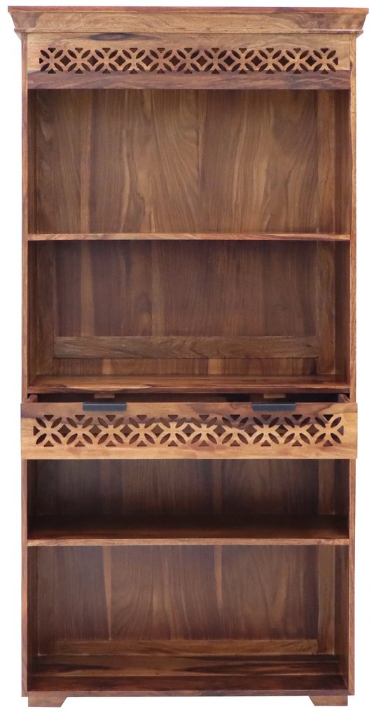 furniture-nabytek.cz - Masívna knižnica 90x180x35 z indického masívu palisander