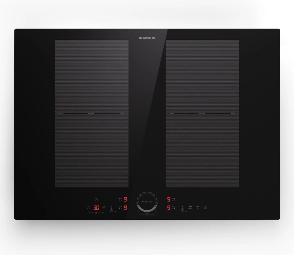 Klarstein Delicatessa 70 Flex, vstavaná indukčná varná doska, 4 zóny, 7000 W, sklokeramika