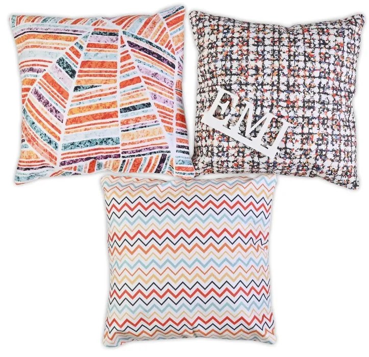 Obliečky na vankúše 40x40 cm Eda set 3 ks EMI