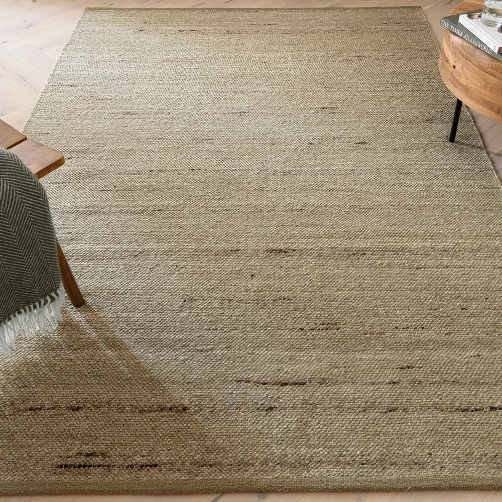Kaki obojstranný/ručne tkaný koberec s prímesou vlny 120x170 cm Birkdale Pistachio – Asiatic Carpets