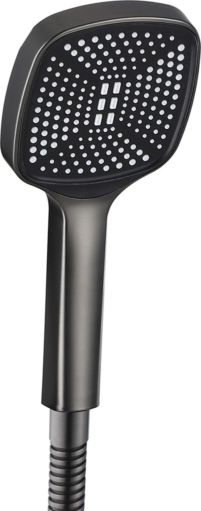 Rea Storm, vaňová batéria s ručnou bodovou sprchovou sadou, grafitová, REA-B4585