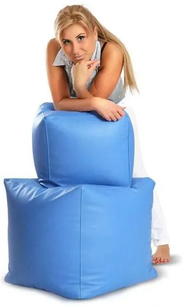 INTERMEDIC SK - Sedací vak CUBE 37x37x37 cm z ekokože | multifunkčná kocka, podnožka, sedenie