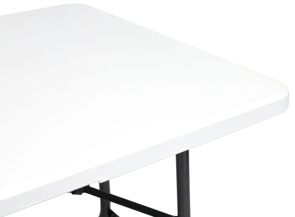 ModernHome Záhradný stôl 180cm + 2 lavice, biela banketová súprava