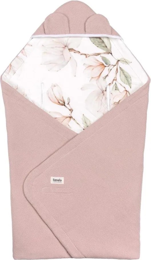 Lionelo - Zavinovačka pre autosedačku TRAVEL SWADDLE 90x90 cm Béžová Magnólia