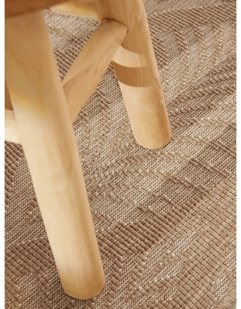 Vnútorný a vonkajší koberec v béžovej a slonovinovej farbe 160x230 cm Duet Liora – NORTHRUGS