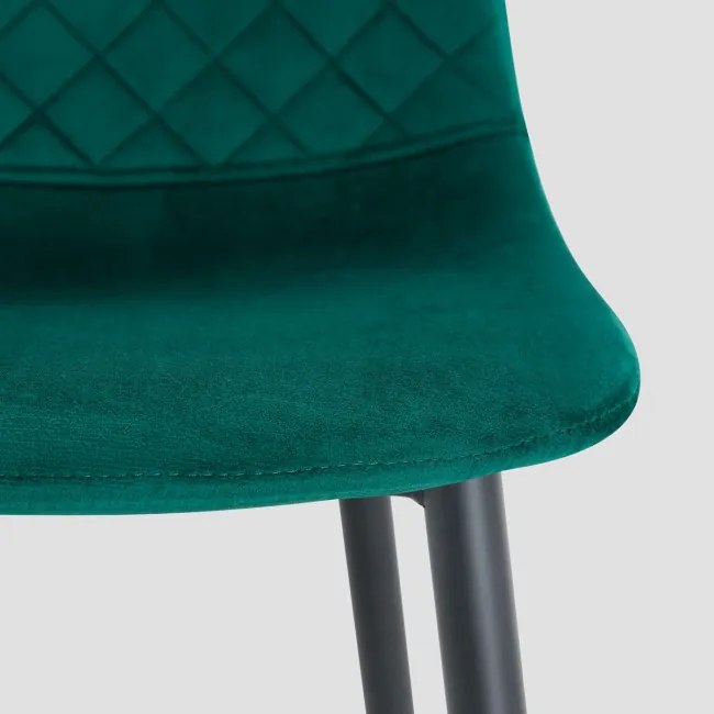Jedálenská stolička NOIR zamatová zelená 743863