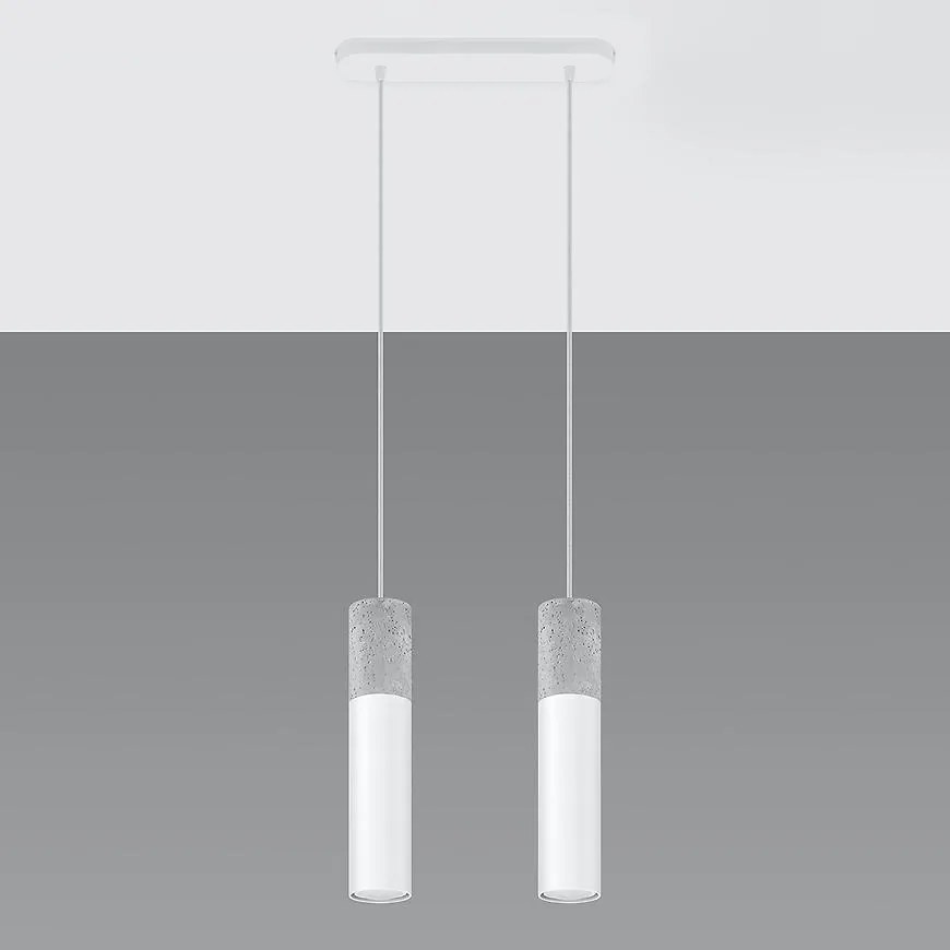 Závesná lampa Pennala 2 biela