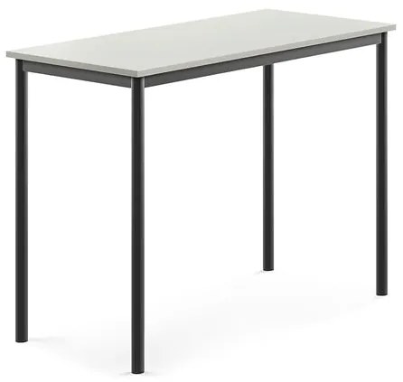 Stôl SONITUS, 1200x600x900 mm, HPL - šedá, antracit