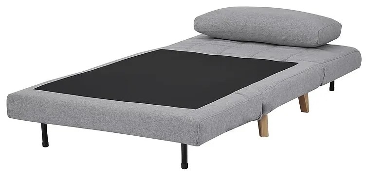 Sivé rozkladacie kreslo BILLY