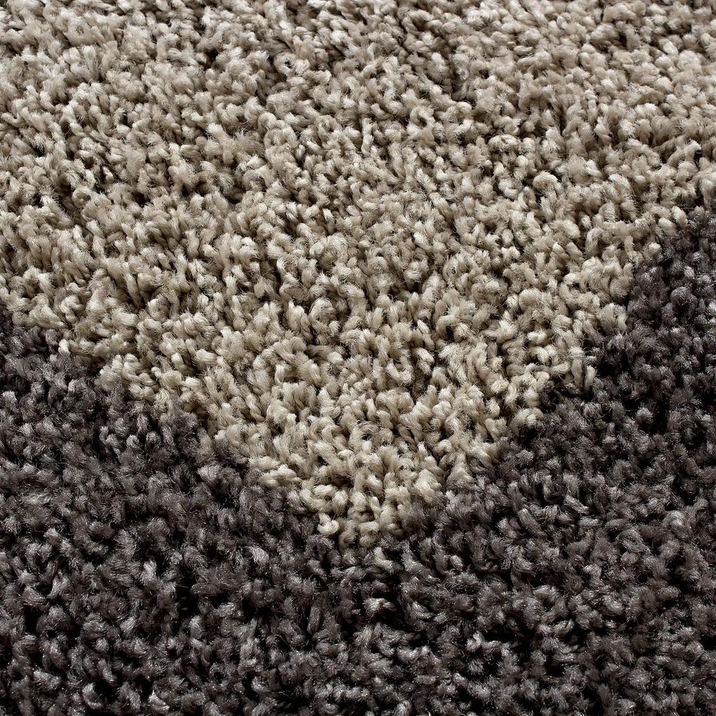 Ayyildiz koberce Kusový koberec Life Shaggy 1503 taupe kruh - 160x160 (priemer) kruh cm