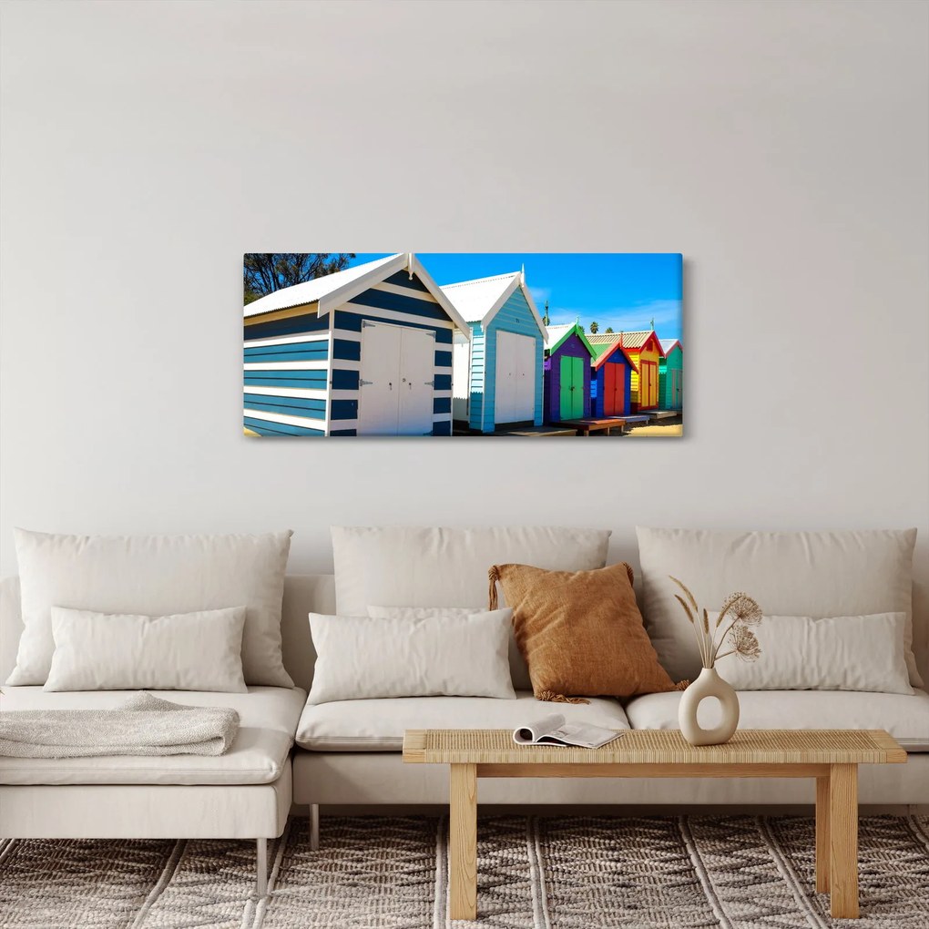 Obraz - Pláž Brighton, Melbourne, Austrália (120x50 cm)