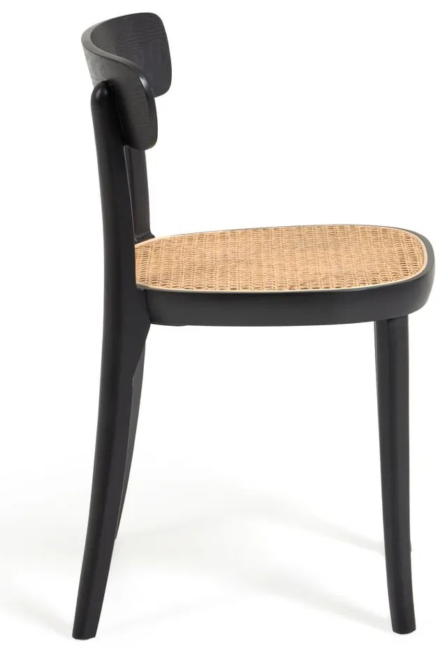 Čierna jedálenská stolička z bukového dreva Kave Home Romane