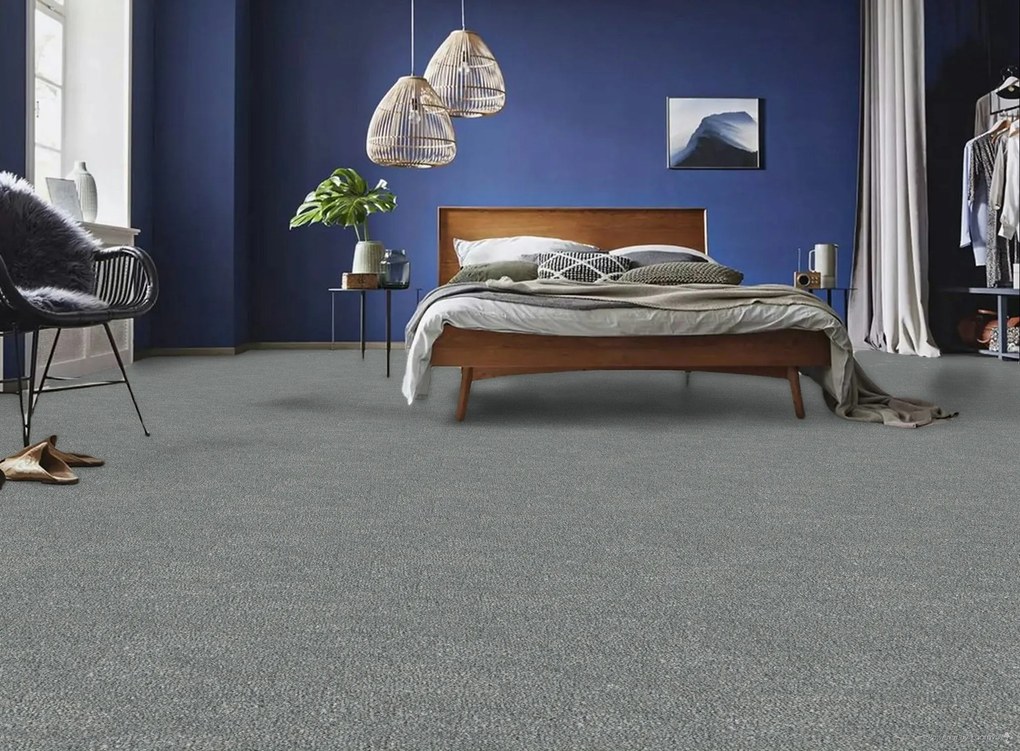 Metrážny koberec Aura 830, na mieru, šíře 4m,5m, šedá, ab (mriežka), chodba / predsieň, Lano