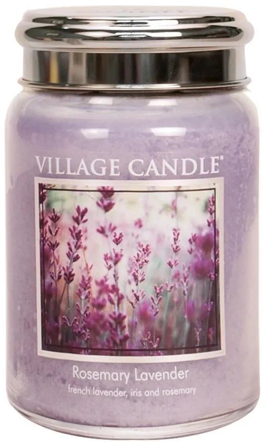 VILLAGE CANDLE Sviečka Village Candle - Rosemary Lavender 602g