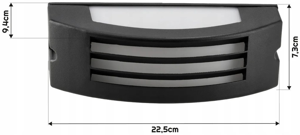 BERGE Vonkajšie nástenné LED svietidlo E27 fasádne