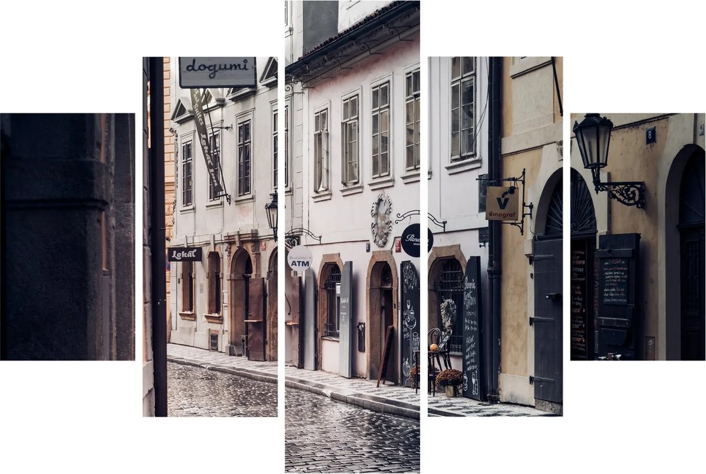 Obraz - Pražská ulička (150x105 cm)