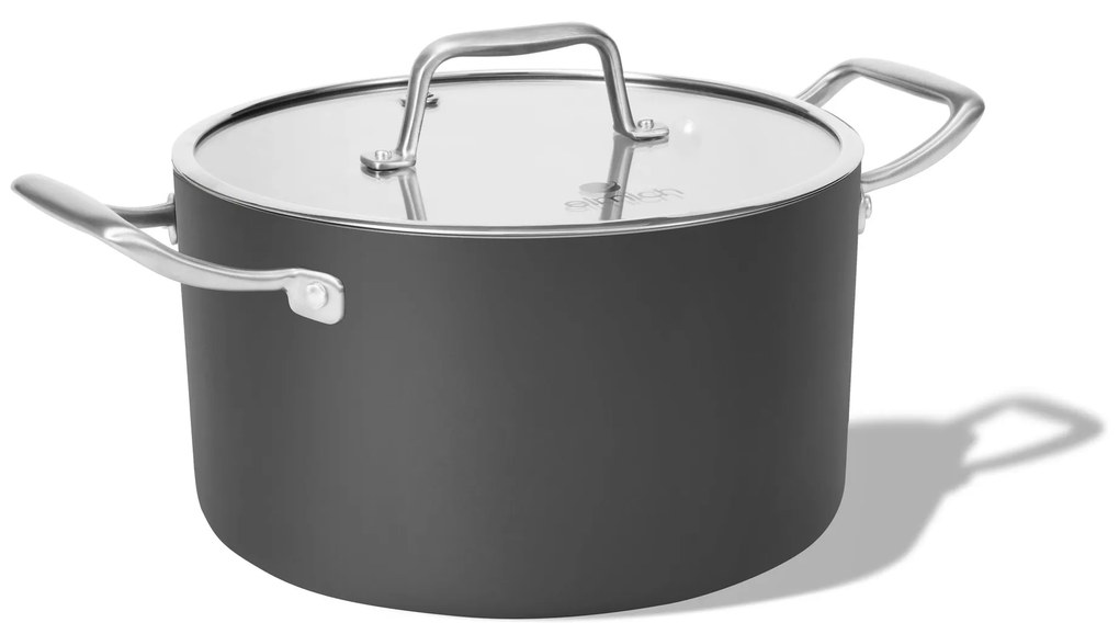 Elmich Nepriľnavý keramický hrniec Vital Ø 24 cm (5L) - tmavosivý