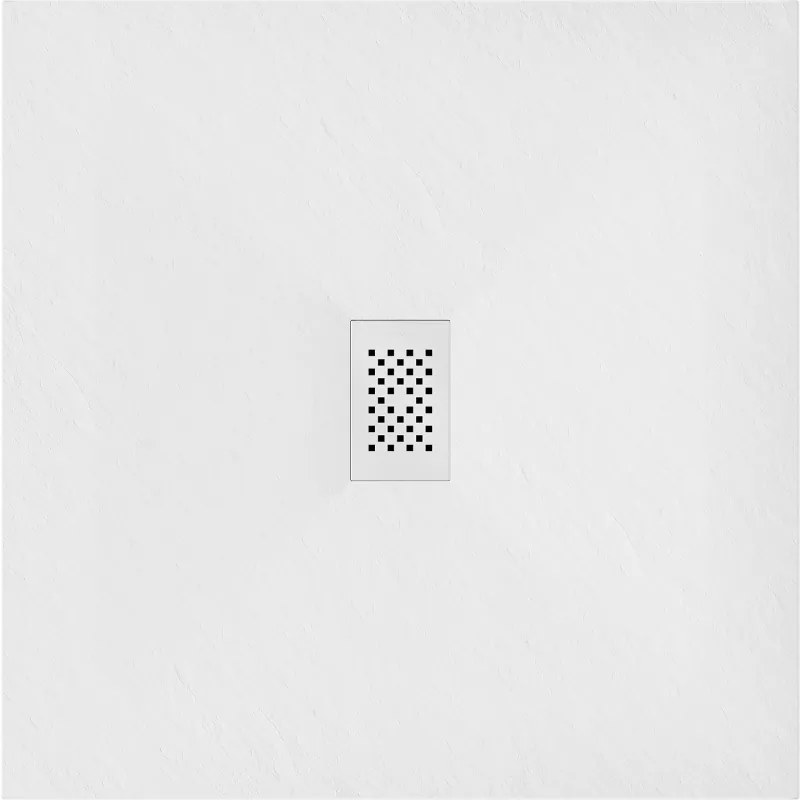 Mexen Hugo, štvorcová sprchová vanička SMC 100 x 100 cm, biela, biela krytka, 42101010-W