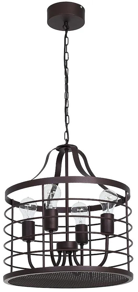 Luster na reťazi SINGLE 6 4xE27/60W/230V