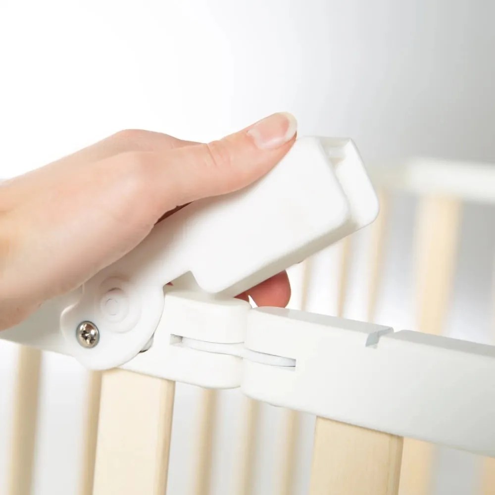 Detská ohrádka v bielo-prírodnej farbe 100x75 cm – Roba