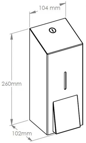 Dávkovač tekutého mydla Stella Maxi, 0,8 l, čierna