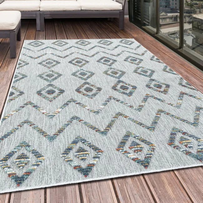 Šnúrkový koberec Bahama 3D Boho viacfarebný