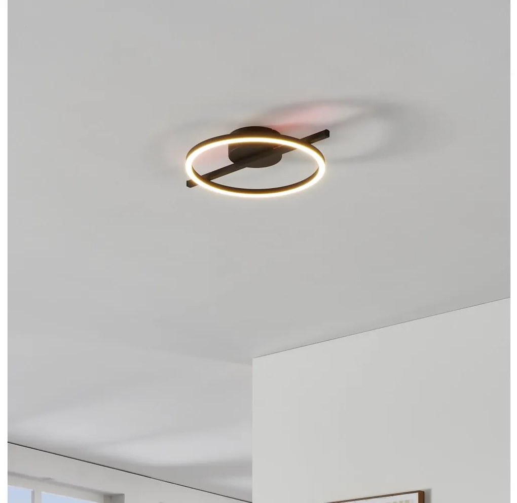 Eglo 901113 - LED Stmievateľné stropné svietidlo AMANDOLO LED/17W/230V čierna + DO EG901113
